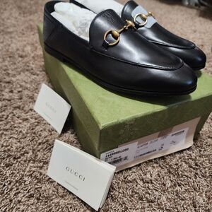 Gucci Black Leather Loafers